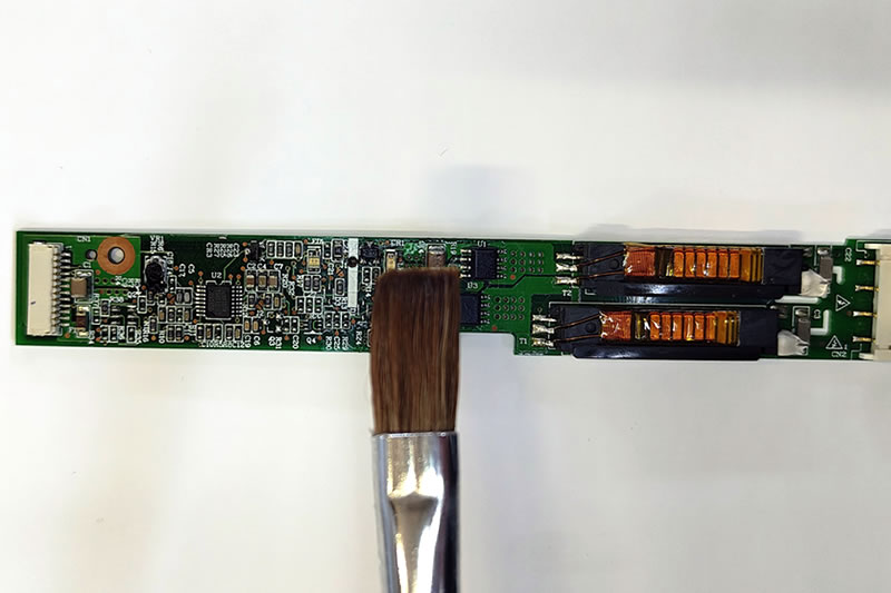 外看板の内部基板の錆防止 フッ素コーティング加工前