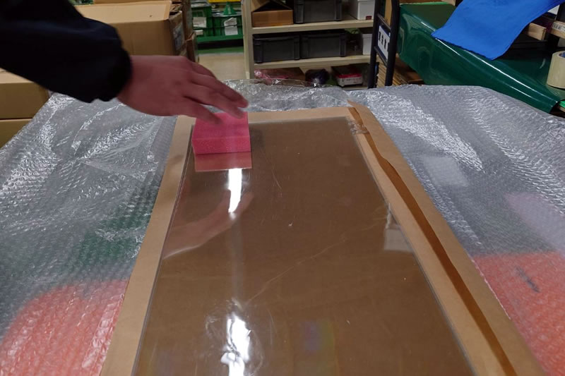 滑るシリコンコーティング 樹脂シート2